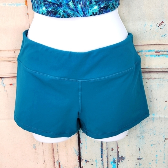 Born Primitive Teal Booty Shorts &  Intensity WZA Sports Bra Set - Picture 3 of 7